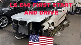 LS SWAPPED BMW ZHP E46 FIRST DRIVE!!