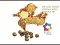 DIY Silk Thread Necklace with Lakshmi / Laxmi Kasu Coin  Jewelry making Tutorial