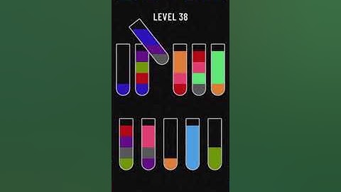 Water sort puzzle 38 walkthrough solutions