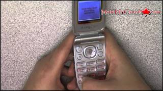 How to enter unlock code on Sony Ericsson Z300a From Cingular AT&T- www.Mobileincanada.com