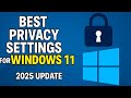 🛡️ Best Privacy Settings for Windows 11 (2025 Update)