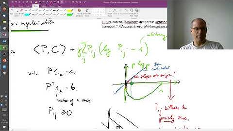 Lecture 11.3: Discrete Optimal Transport (cont.) | Sinkhorn Iterations | CVF20