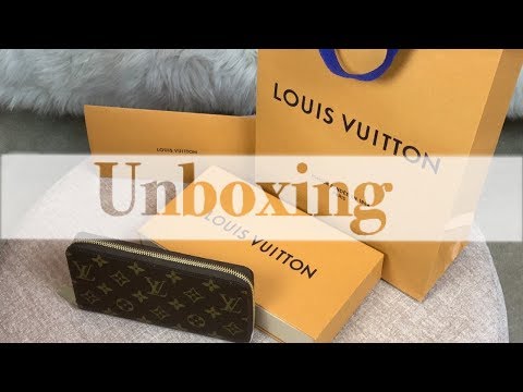 UNBOXING - Louis Vuitton Damier Azur Clemence Wallet w/ Rose Ballerine  interior 