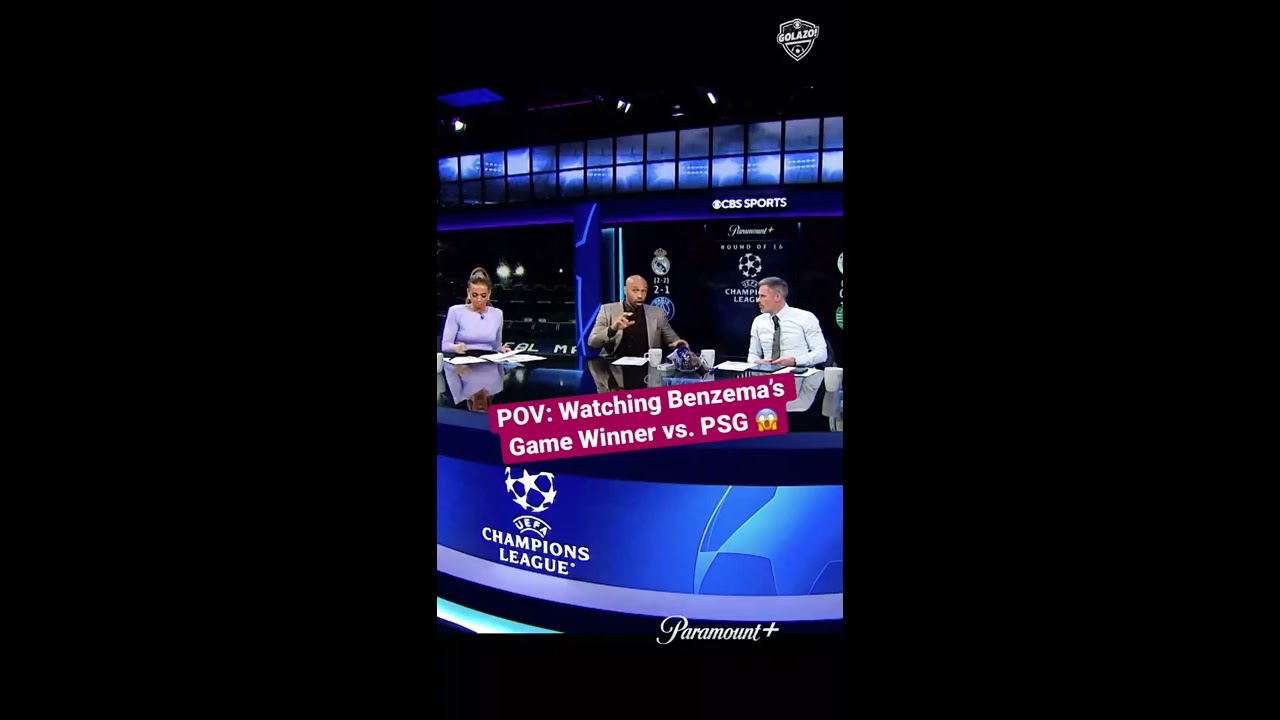 Thierry Henry And Jamie Carragher React To Karin Benzema S Game Winner Against PSG Shorts