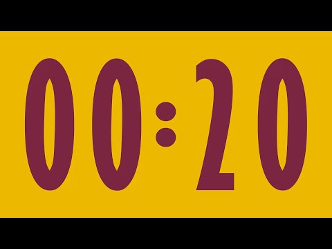 20 SECOND TIMER 🔔 Gentle Alarm [Full HD]