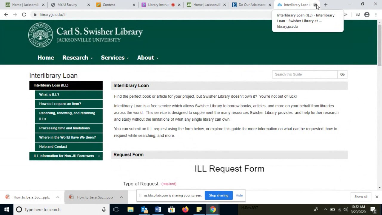 Swisher Library Getting Started with Your Research at Jacksonville University - YouTube
