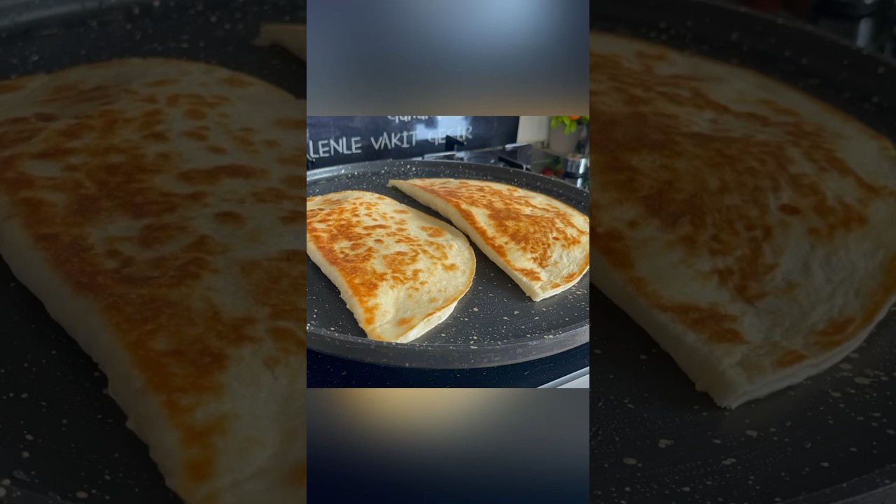 HAMUR AÇMADAN ÇOK PRATİK GÖZLEME???????? #lavaş #lavaşböreği #shorts #shortvideo
