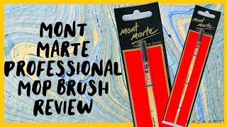 Mont Marte Professional Mop Brush Review||Watercolour Quill Brush||Cheap watercolour Mop brush||