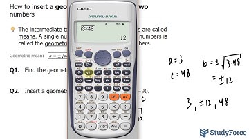 📚 How to insert a geometric mean between two numbers