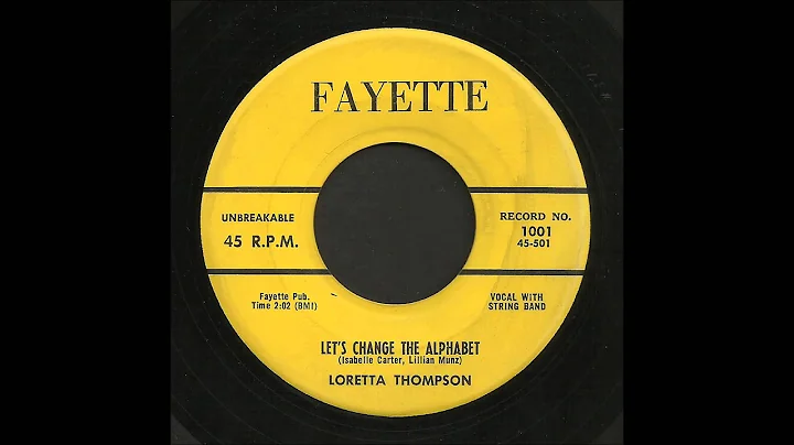 Loretta Thompson - Let's Change The Alphabet - Cou...