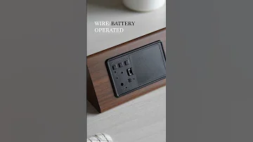 Wooden Texture Alarm Clock 