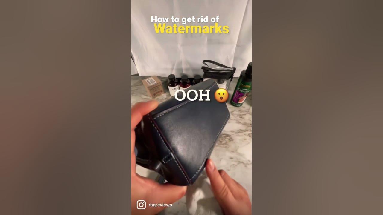 How to Get rid of Watermarks on Leather RaqReviews shorts leathercleaning watermarkremoval