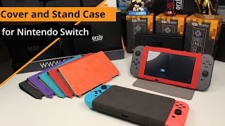 Orzly - Cover and Stand case for Nintendo Switch