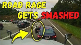 A Day in The Life of an American Truck Driver - Road Rage, Brake Check, Car Crash, Instant Karma USA