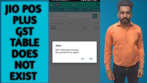 Jio pos plus error GST table does not exist solved retailers problem ये error कयो आता है।ਜੀਉ ਪੋਜ਼