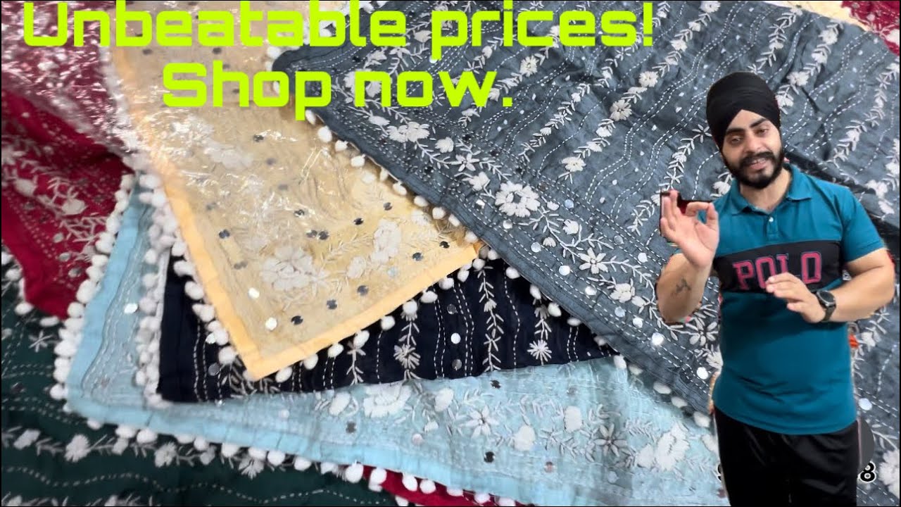 599 mein designer dupatta punjabi dupatta handwork dupatta latest design kantha work dupatta