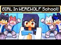 GIRL in an ALL WEREWOLF Minecraft School!