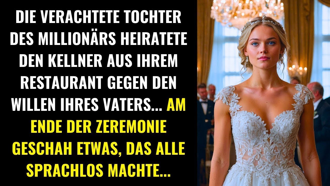 DIE VERACHTETE TOCHTER DES MILLIONÄRS HEIRATETE DEN KELLNER... UND ETWAS UNERWARTETES GESCHAH...