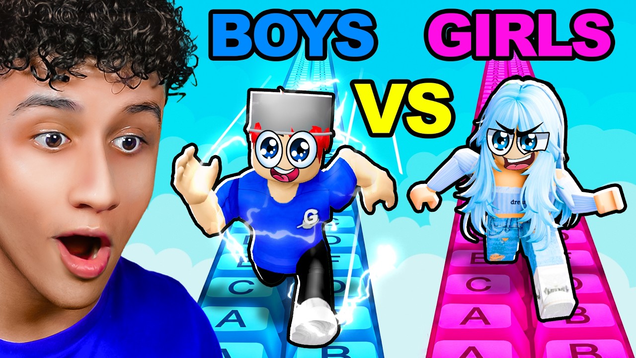 BOYS vs GIRLS +1 Keyboard Escape Race!