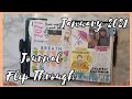 Hobonichi Cousin January Creative Journal Flip Through