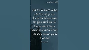 سورة البقرة (١٤٢- ١٤٣) / ياسر الدوسري