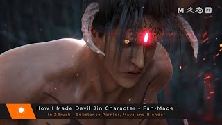 How I Made Devil Jin 3D Model - Fan Made