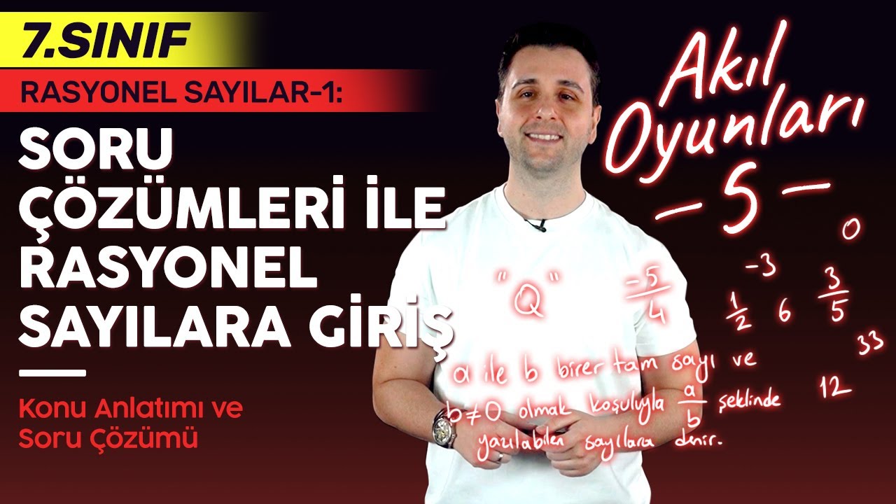 7. Sınıf Matematik Rasyonel Sayılar: Sayı Doğrusunda Gösterimi | Ozan Alper #5