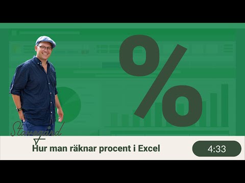 Video: Gør procentdel i Excel?