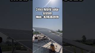 3 kva Hybrid solar system #solarsystem #hybrid #haldwani #lalkuan #bindukhatta