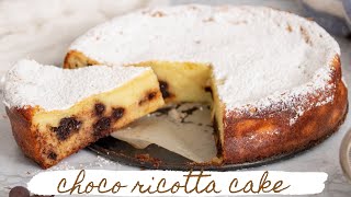 Italian Ricotta Cake with Chocolate Chips  NO FLOUR