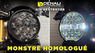 Test du phare Denali D14 DESTROYER  : le roi des BLOCS OPTIQUES (homologués) ?