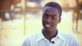 Namibian Showjumper Salom Nghinanamito on Trans World Sport