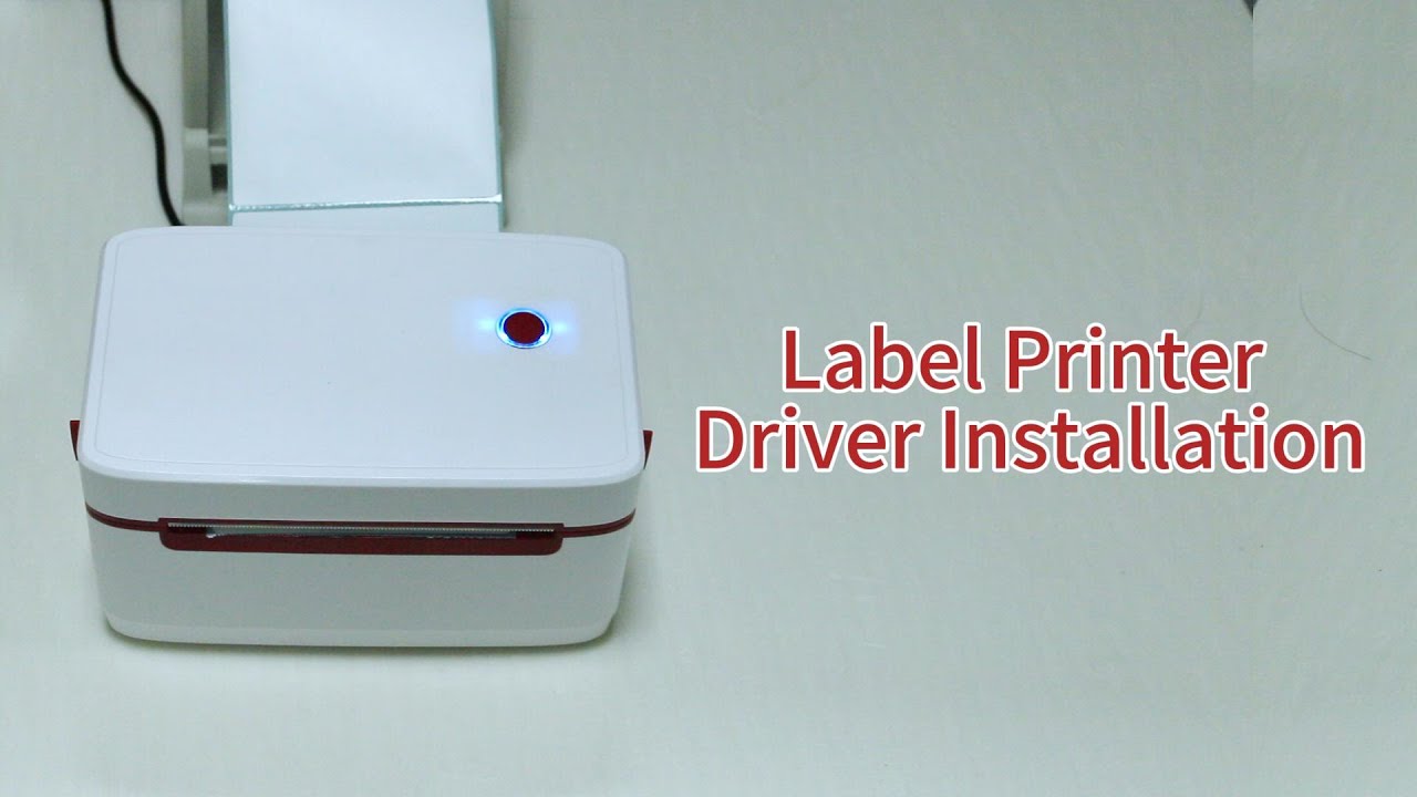 ZYWELL--ZY909 Thermal label printer driver installation - YouTube
