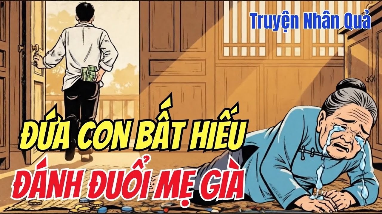 Nhân Quả Báo Ứng: Con Trai Đuổi Mẹ Già Vì Nghi Lấy Tiền – Sự Thật Khiến Rơi Nước Mắt