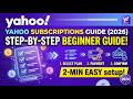 Yahoo Subscriptions Guide 2026 Step by Step Beginner Guide 2 Min