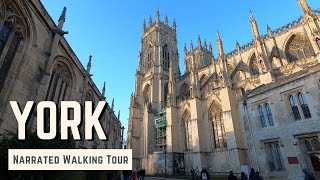 YORK | 4K Narrated Walking Tour | Let's Walk 2021