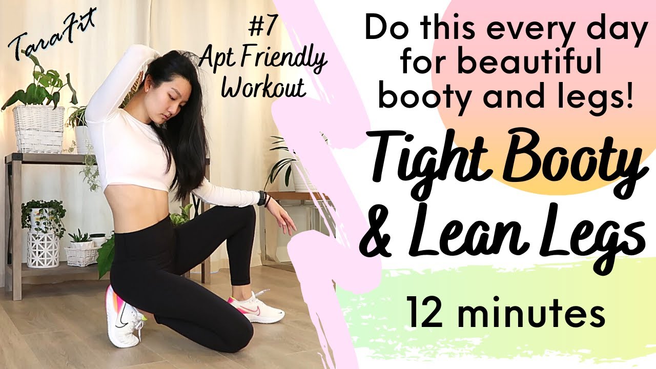 12 MIN BOOTY & LEGS WORKOUT🔥 (No repeat, equipment) // 서서하는 힙업 운동💯 하루 딱 12분 투자 애플힙 만들기💦 (층간소음 노노!)