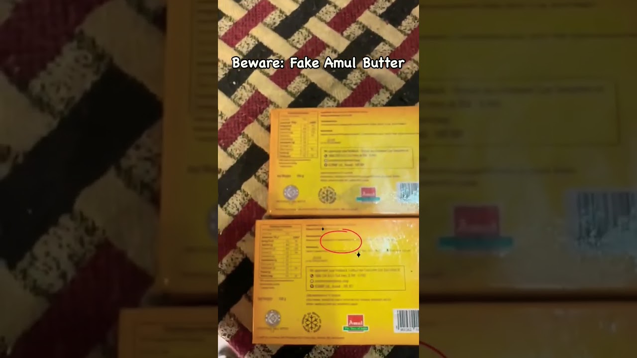 Beware Of Fake Amul Butter! 