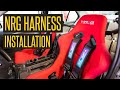 NRG Harness Bar & Harness Installation In BMW E36 Drift Car