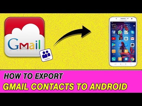 Comment Importer les contacts Gmail pour Android Phone | Easy Way Contacts Export Gmail