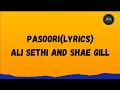 Pasoori lyrics  ali sethi x shae gill  coke studio season 14