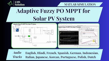 MATLAB Simulation of Adaptive Fuzzy PO MPPT for Solar PV System | Adaptive Fuzzy PO MPPT