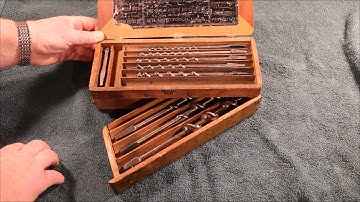 Antique Store Finds ~ Irwin Auger Bit Box ~ by Old Sneelock