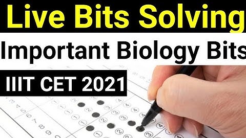 AP IIIT Biology Important Bits|RGUKT CET Biology Important Bits|20/20 Marks Scoring Bits