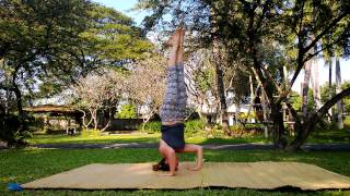 Tuck up, straddle up, pike up to headstand