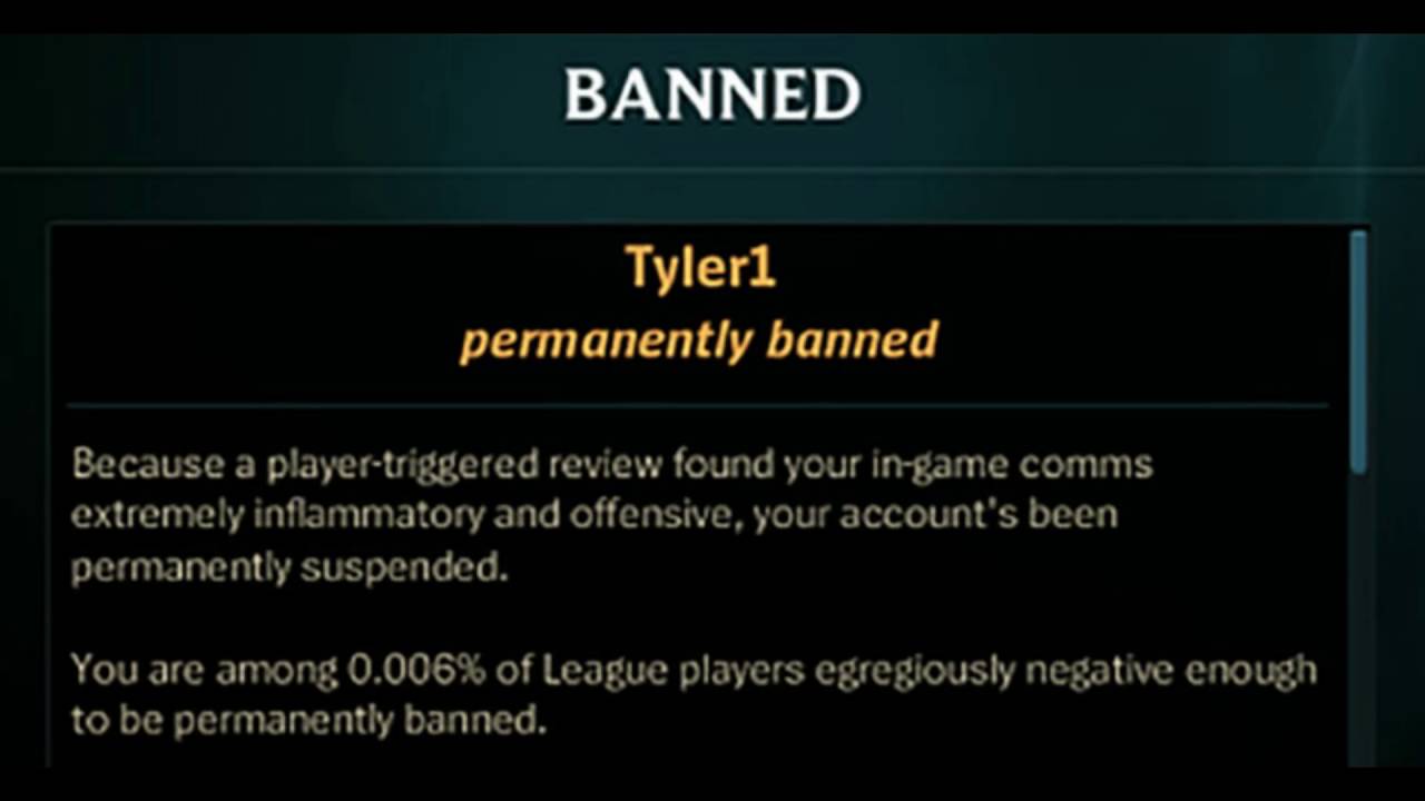 Permanently banned. Бан в Лиге легенд. Permanent ban.