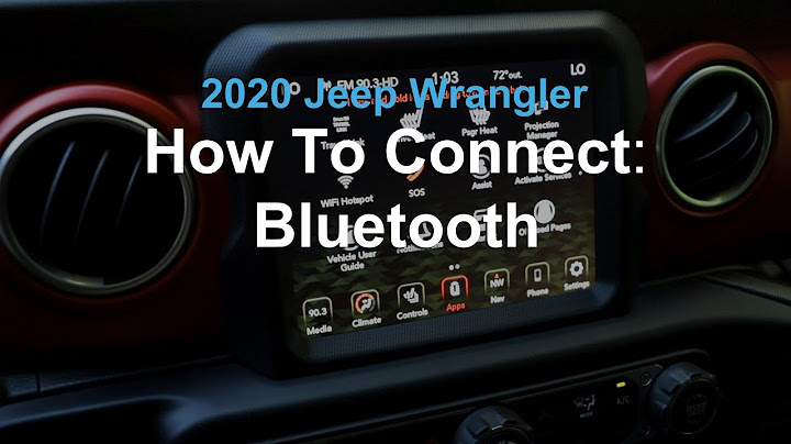 How to set up bluetooth in jeep wrangler