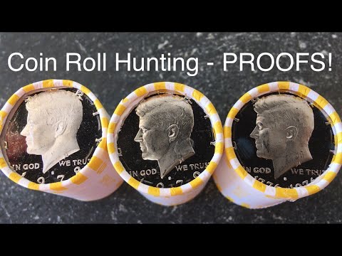 Amazing Amount Of Proof Coins - Half Dollar Coin Roll Hunting