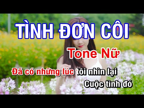 Video Tình Đơn Côi (Karaoke Beat) - Tone Nữ | Nhan KTV - YouTube