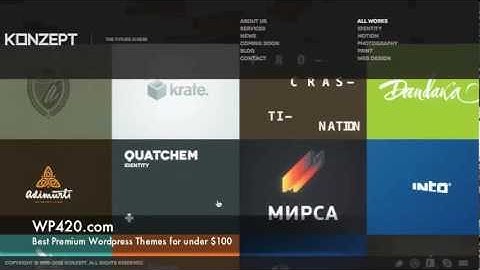 Konzept Portfolio Wordpress Theme Demo